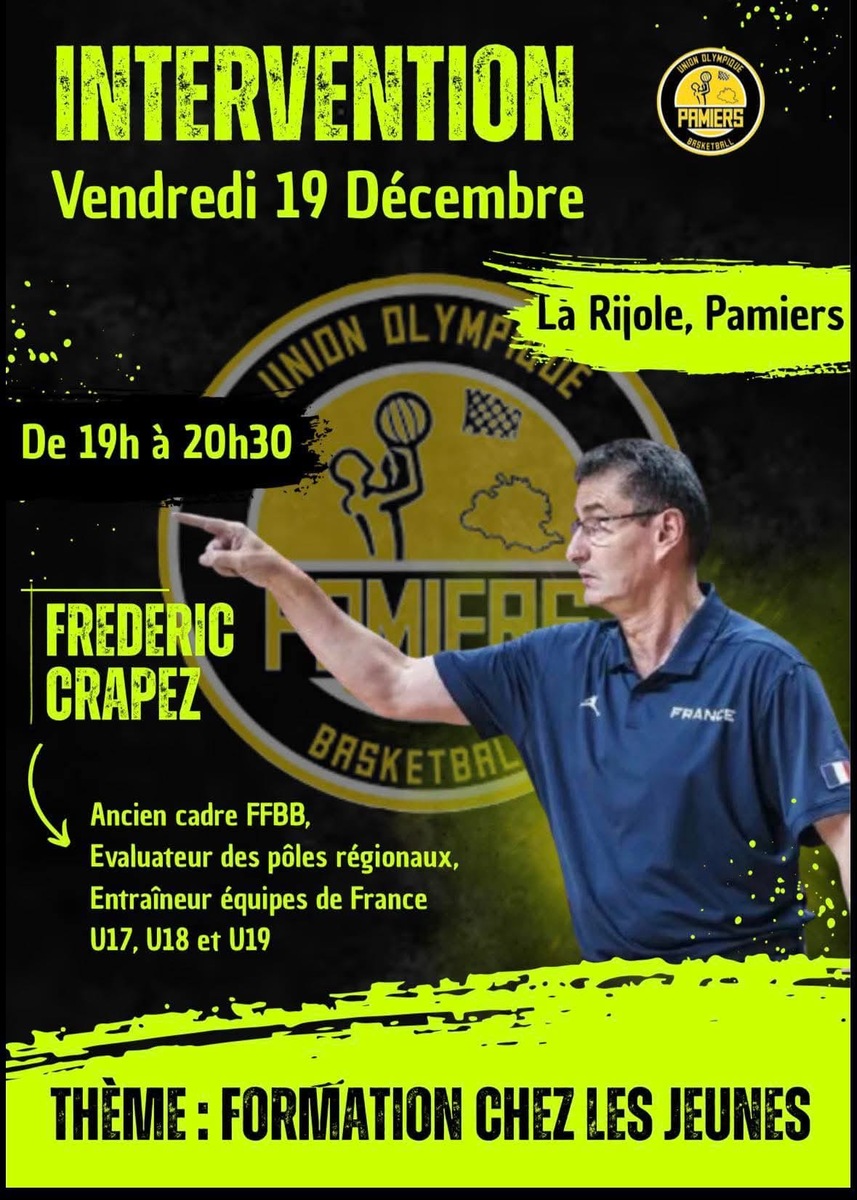 INTERVENTION FRÉDÉRIC CRAPEZ (FFBB)