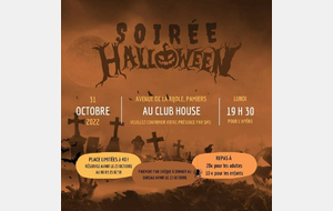 SOIRÉE HALLOWEEN - 31 Octobre 