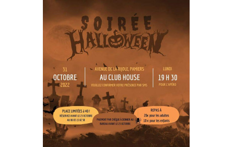 SOIRÉE HALLOWEEN - 31 Octobre 